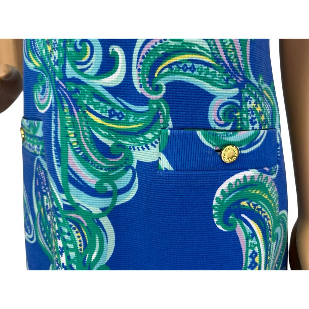 Lilly Pulitzer Layton Shift Dress Blue Crush Size M - Picture 7 of 12